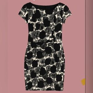 Weston USA  Black and Cream Floral Dress